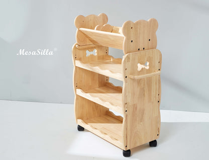 2 in 1 Tabletop Book Rack & Paper Roller Holder